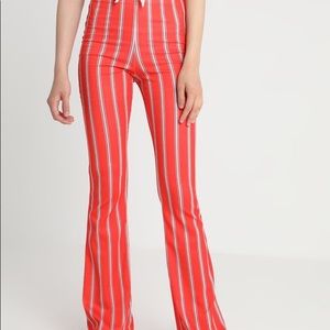 Topshop Oxford Flare Pants NWT